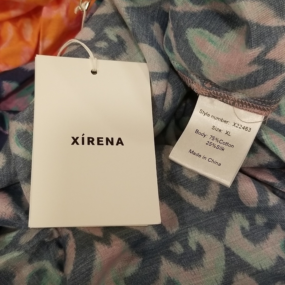 💕XIRENA💕 Viv Dress ~ Fiesta Multi-Color-Block Print XL NWT - Picture 16 of 16